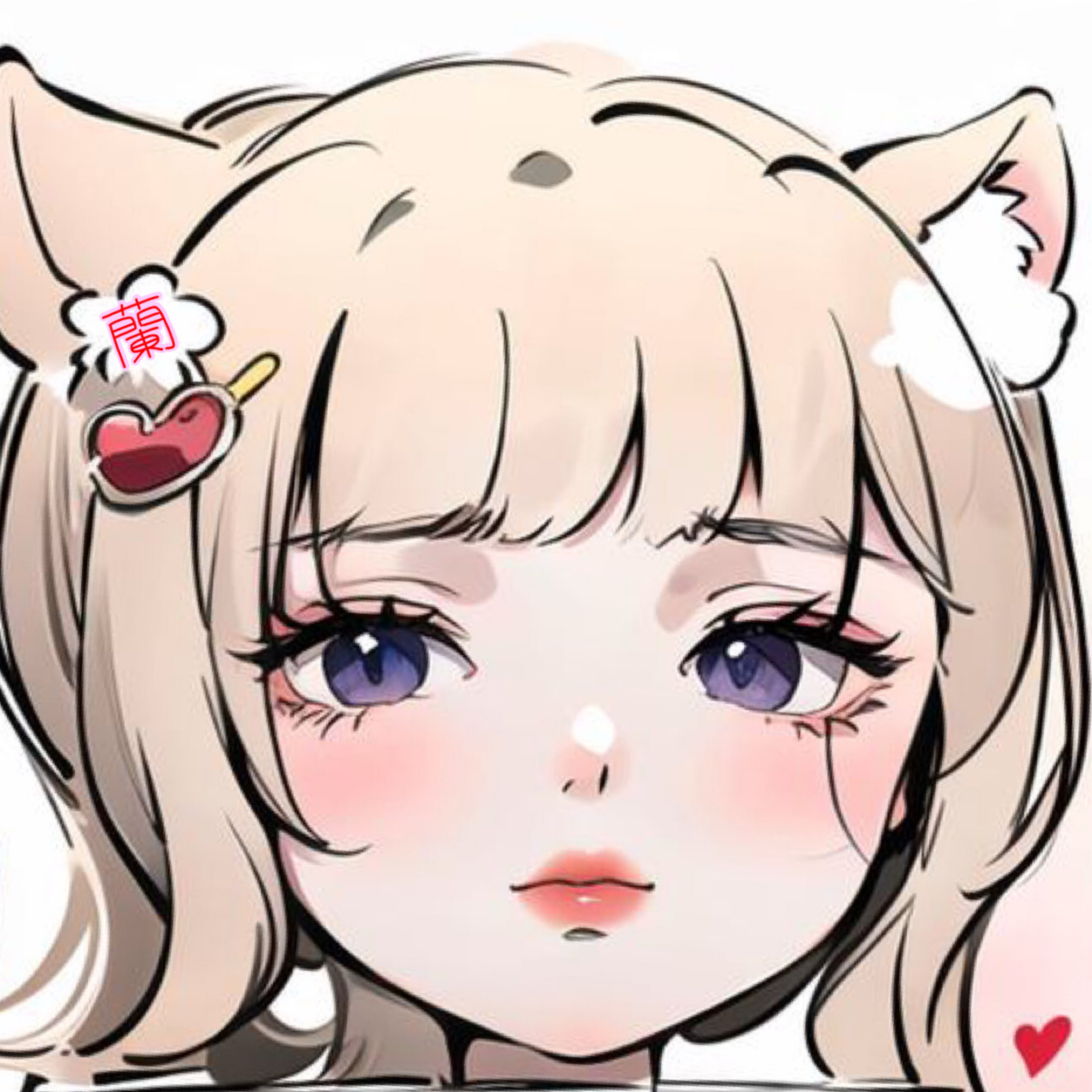 右耳の2ミリ右にミニ右耳蘭子