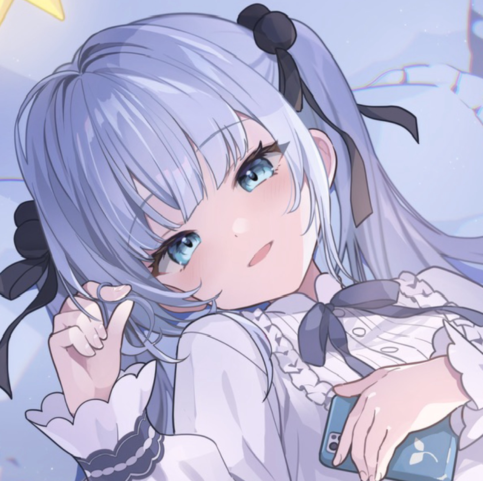 水白 ふたば〘 me³.〙