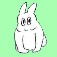 気さくなウサギ