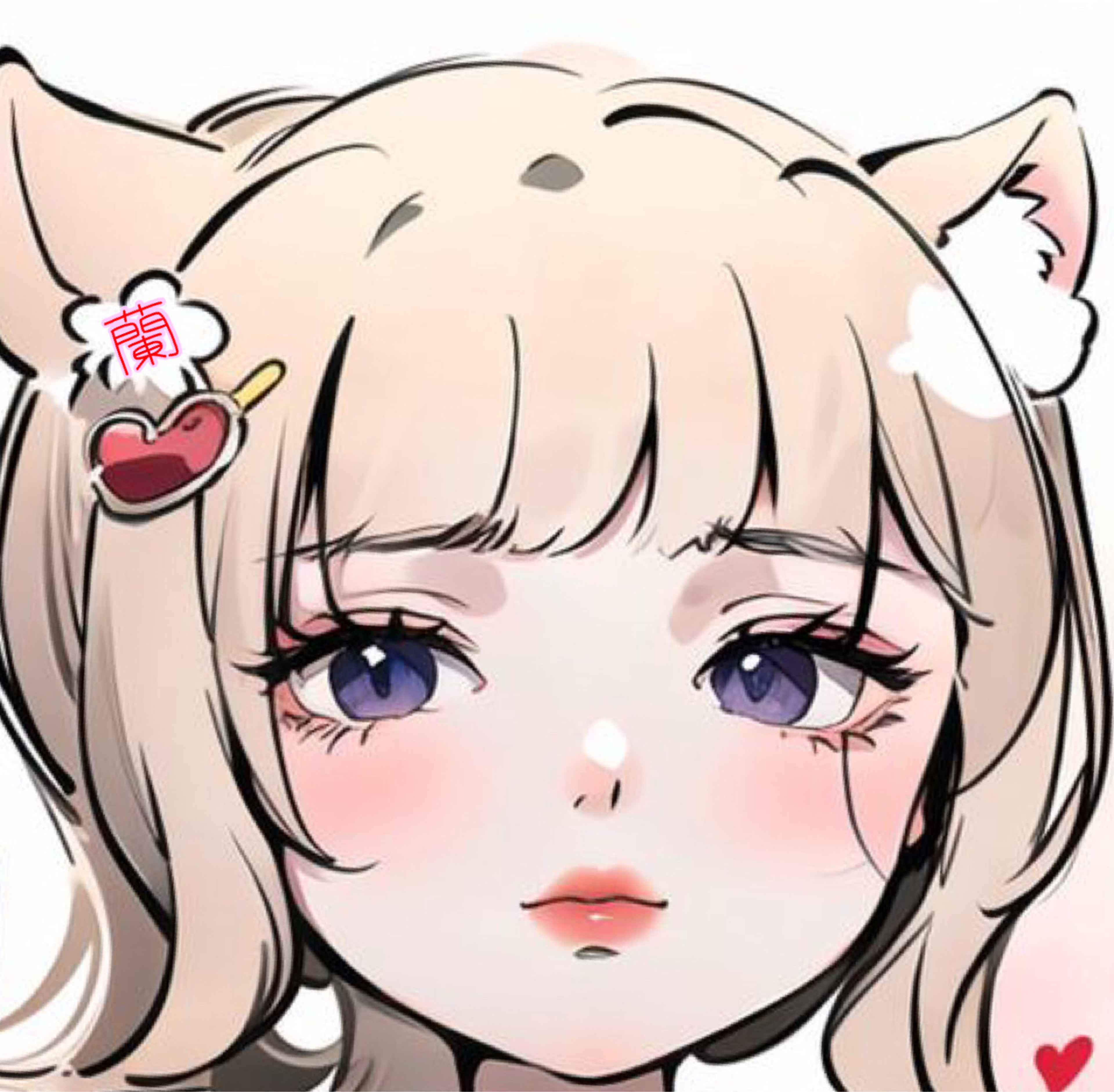 右耳の2ミリ右にミニ右耳蘭子