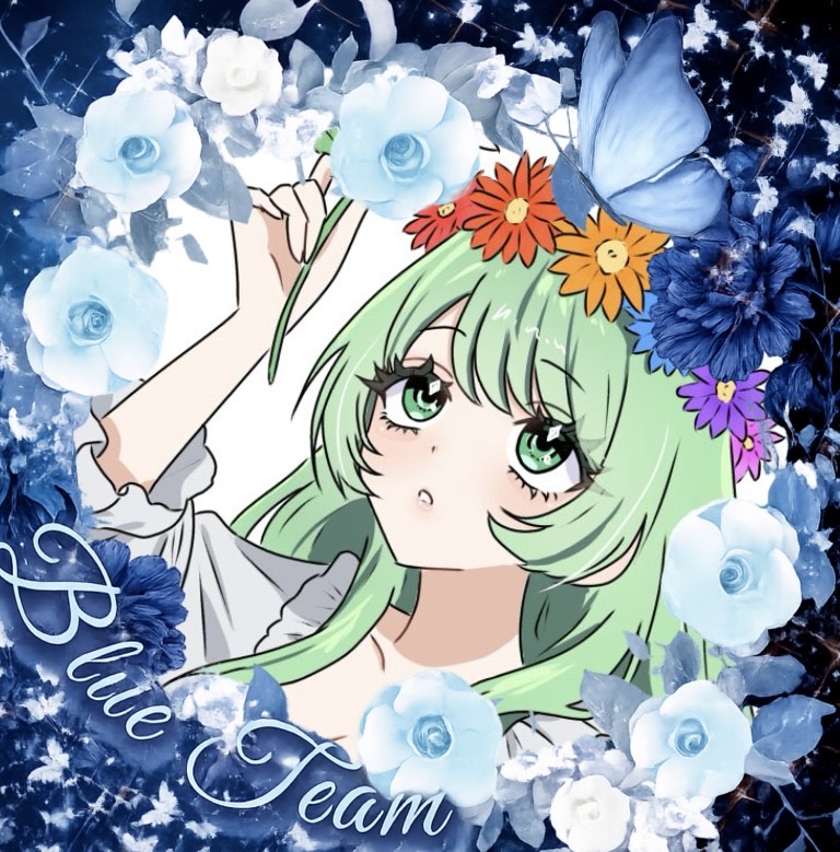ⁿᵕ̈ꕤにじはなちゃん💙💙💙 ⷩ⁺