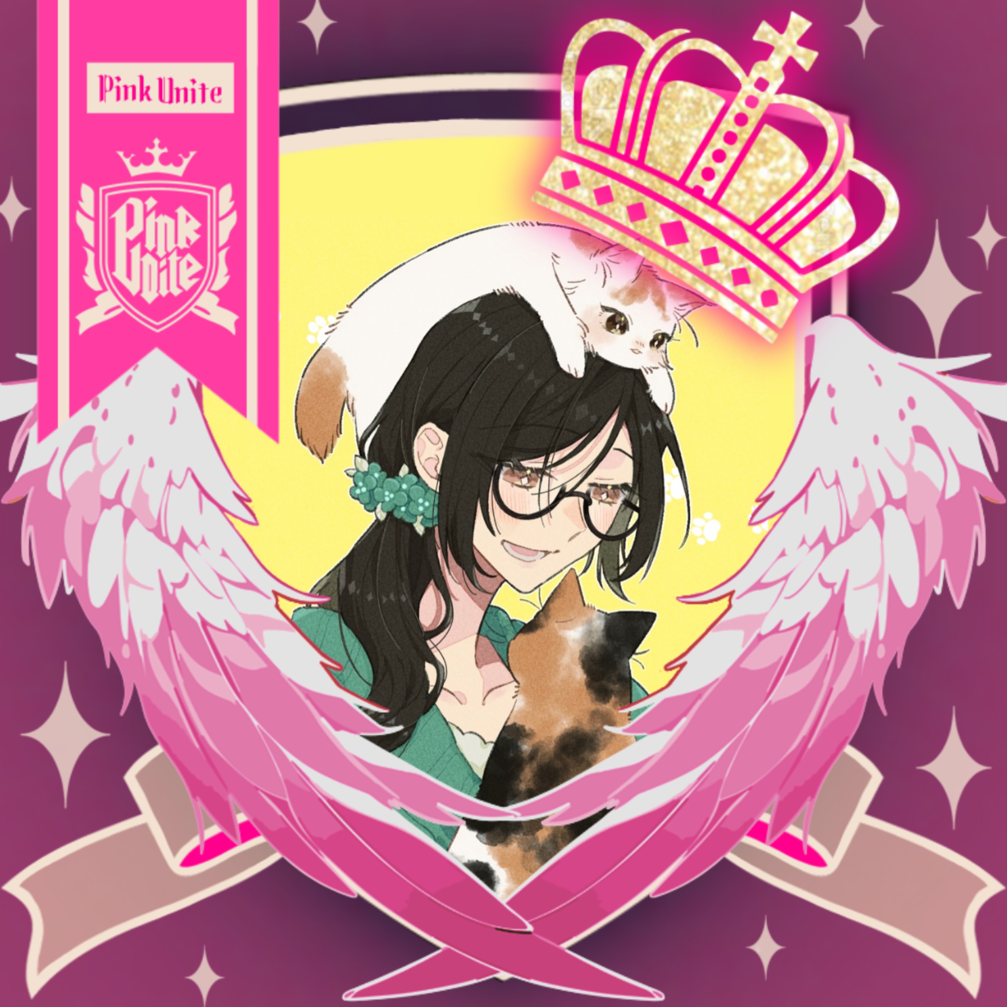 はぴ主ஐฅ #PinkUnite 💗
