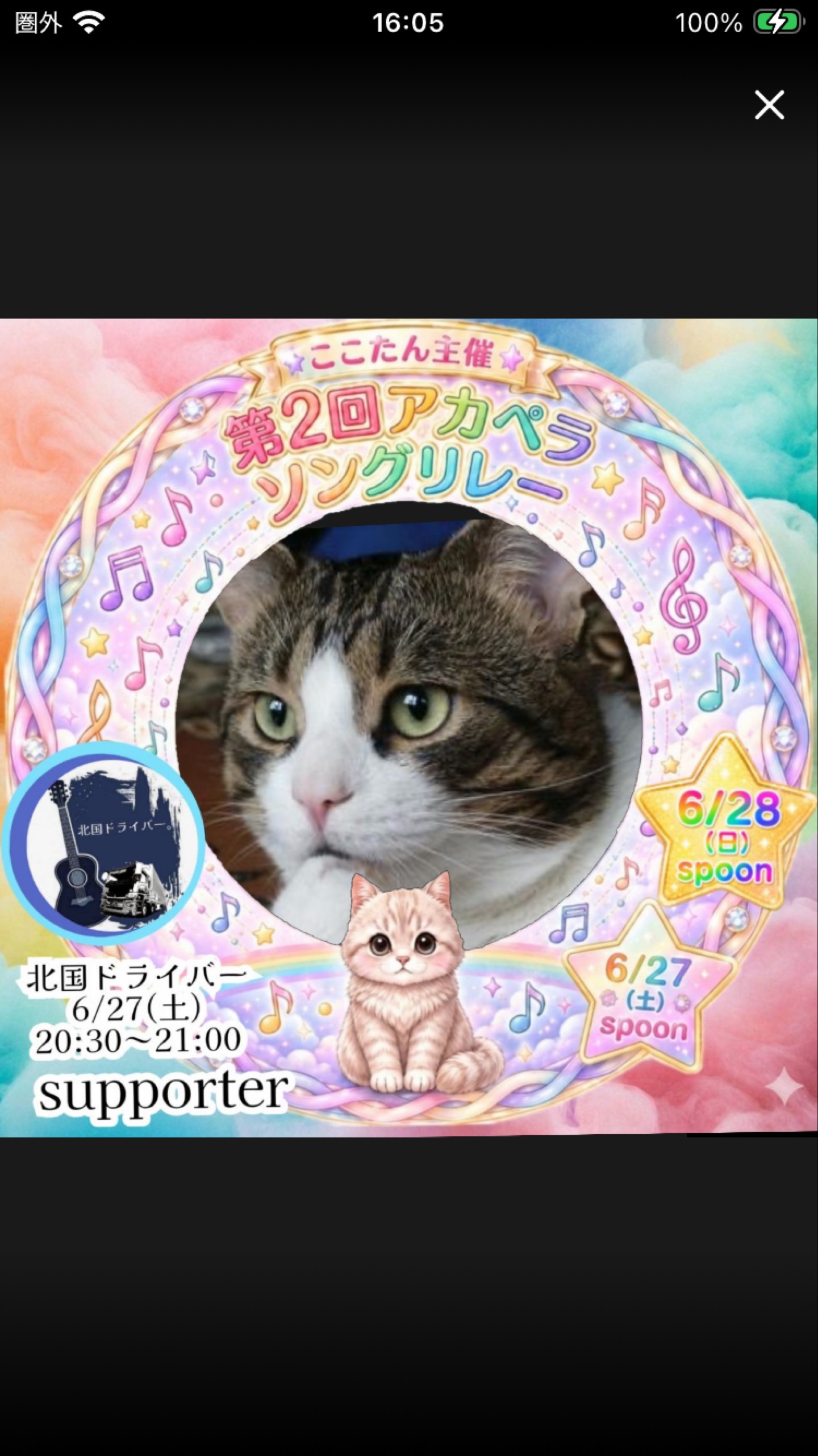 ふみにゃ（歌が好き）🔅❀.*