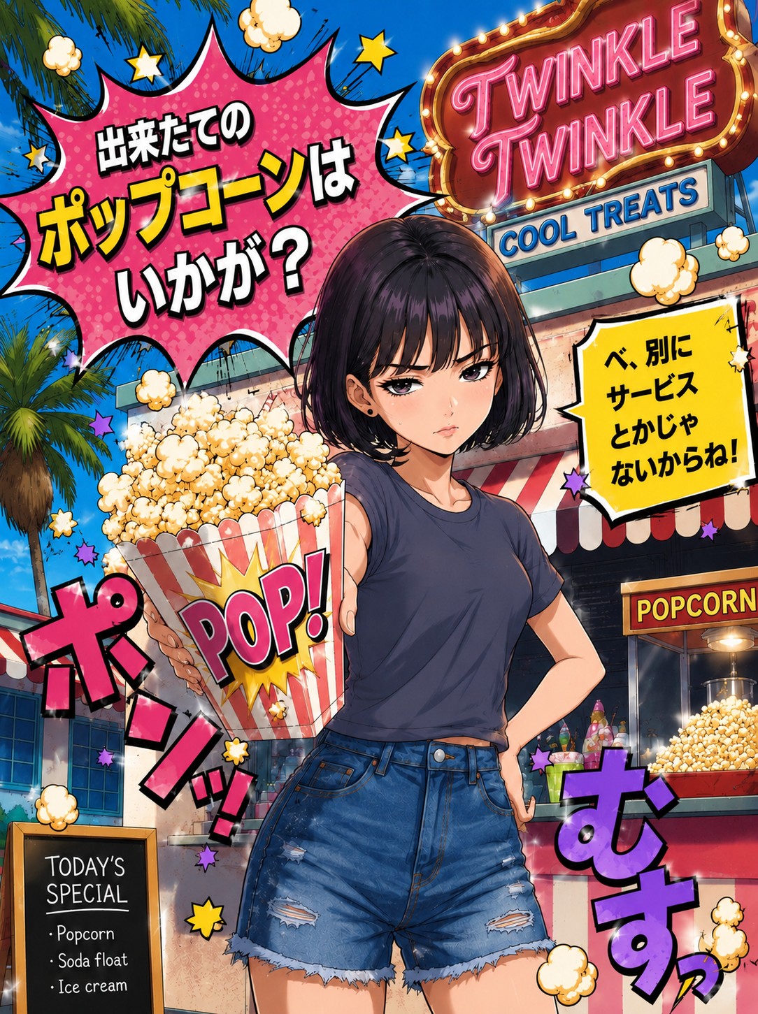 まどか(円)出来たてのポップコーンだよ