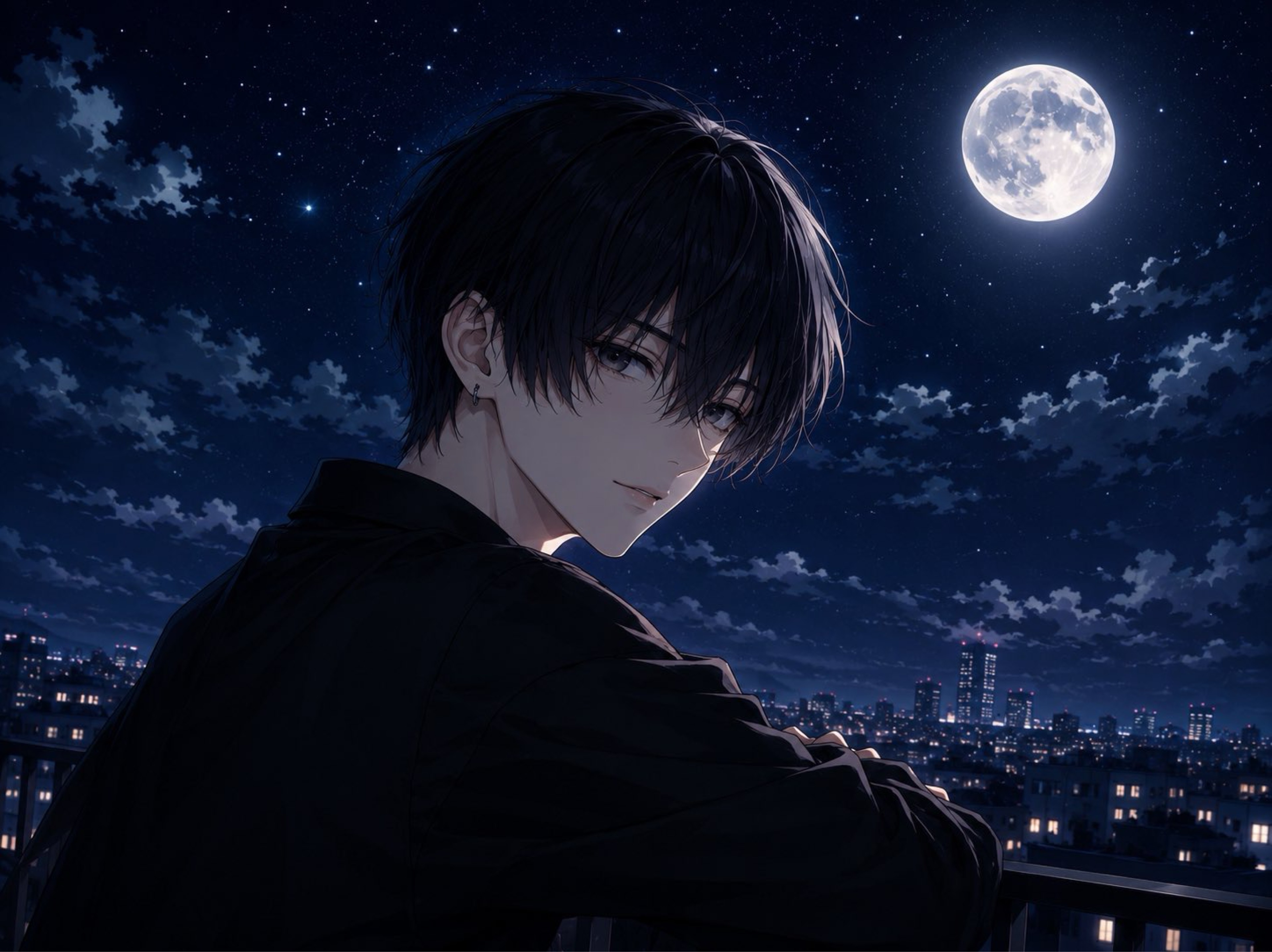 ⋆🌙·̩͙⋆͛つき