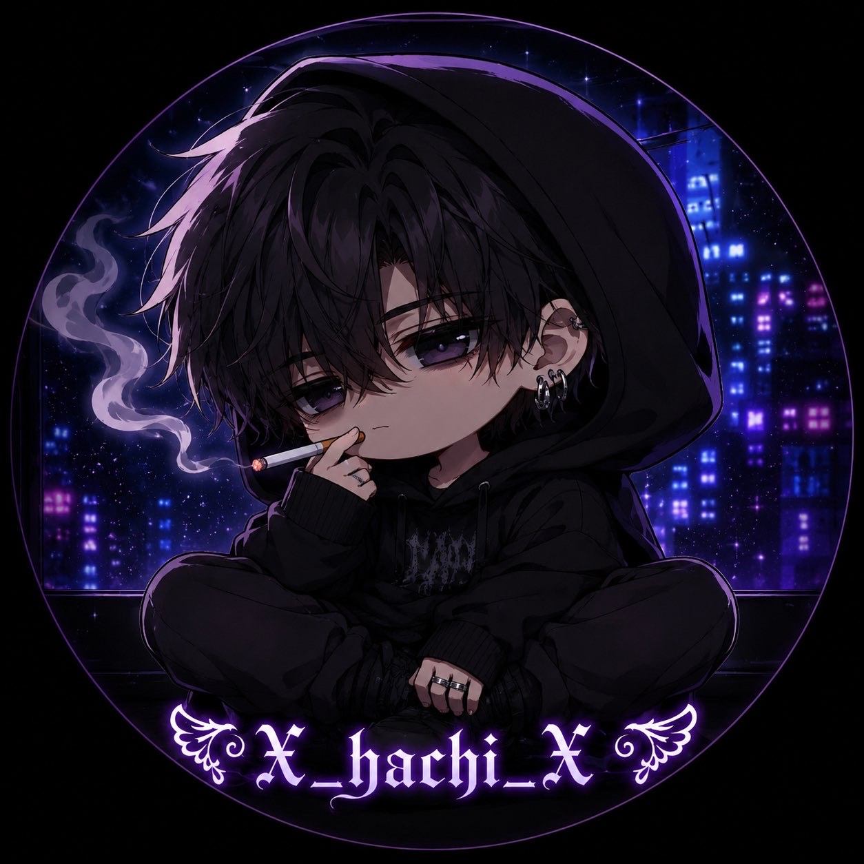 ༺𝖃_𝖍𝖆𝖈𝖍𝖎_𝖃༻-ハチ⋆☾·̩͙꙳