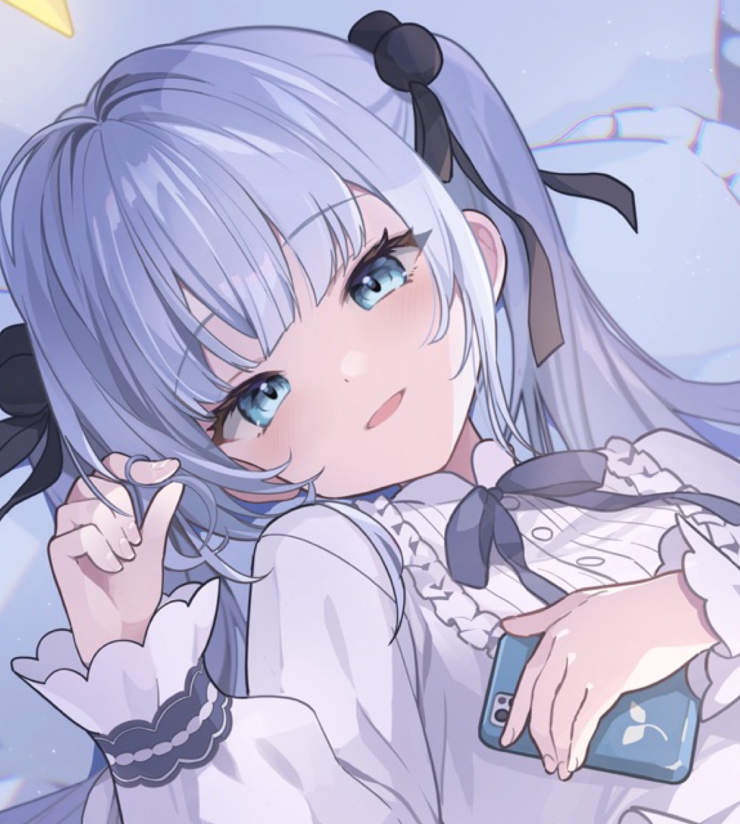 水白 ふたば〘 me³.〙