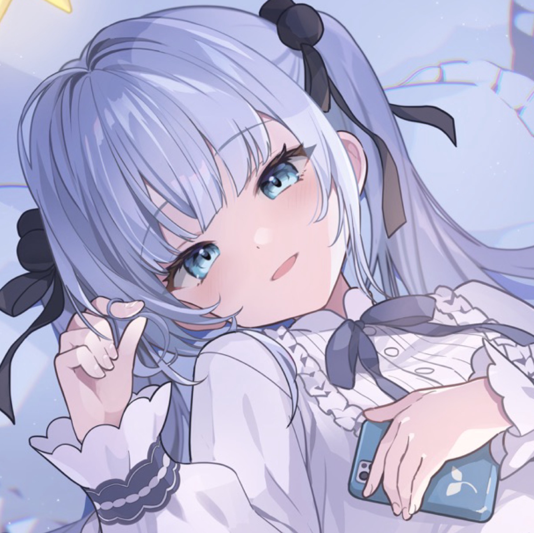 水白 ふたば〘 me³.〙