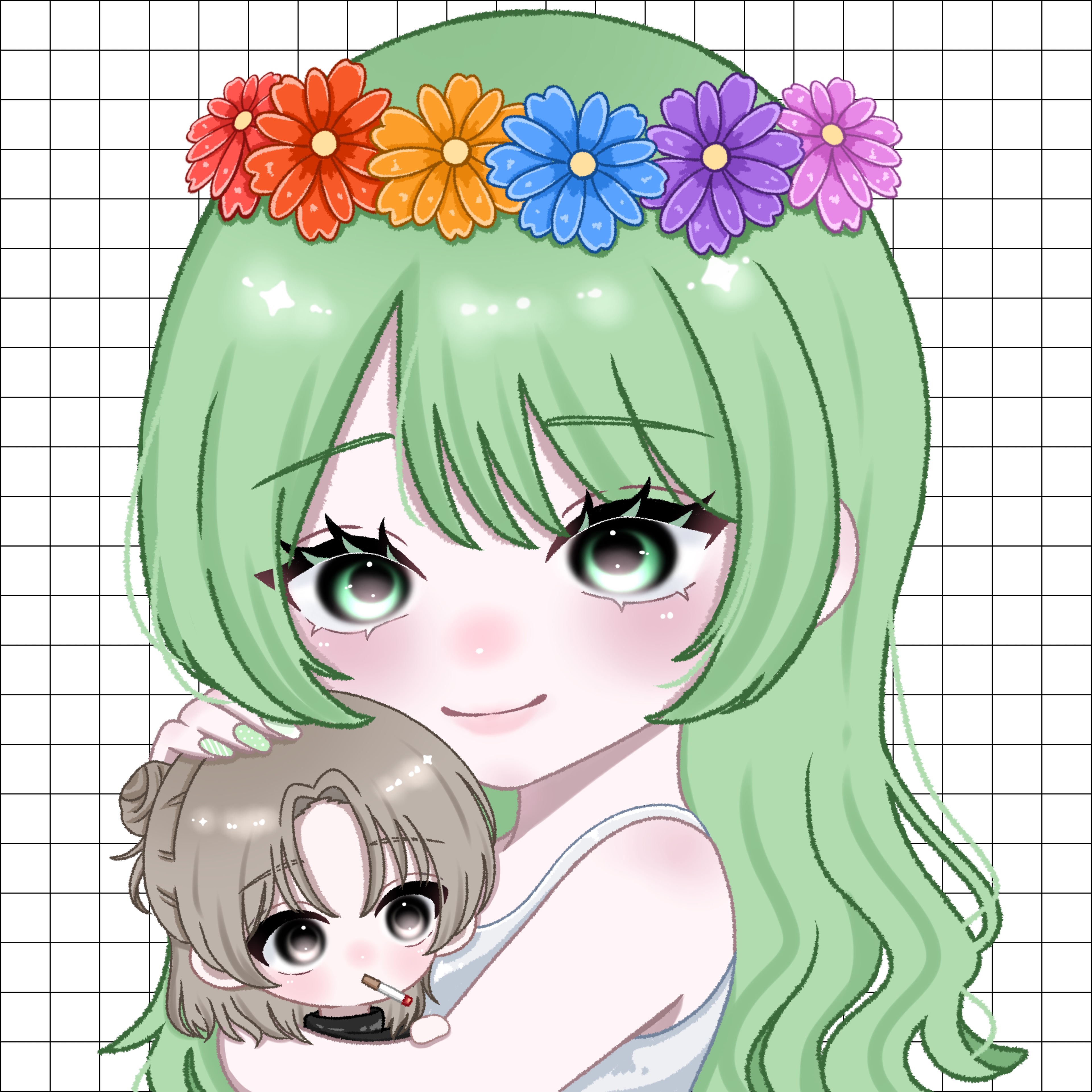 ⁿᵕ̈ꕤにじはなちゃん ⷩ⁺