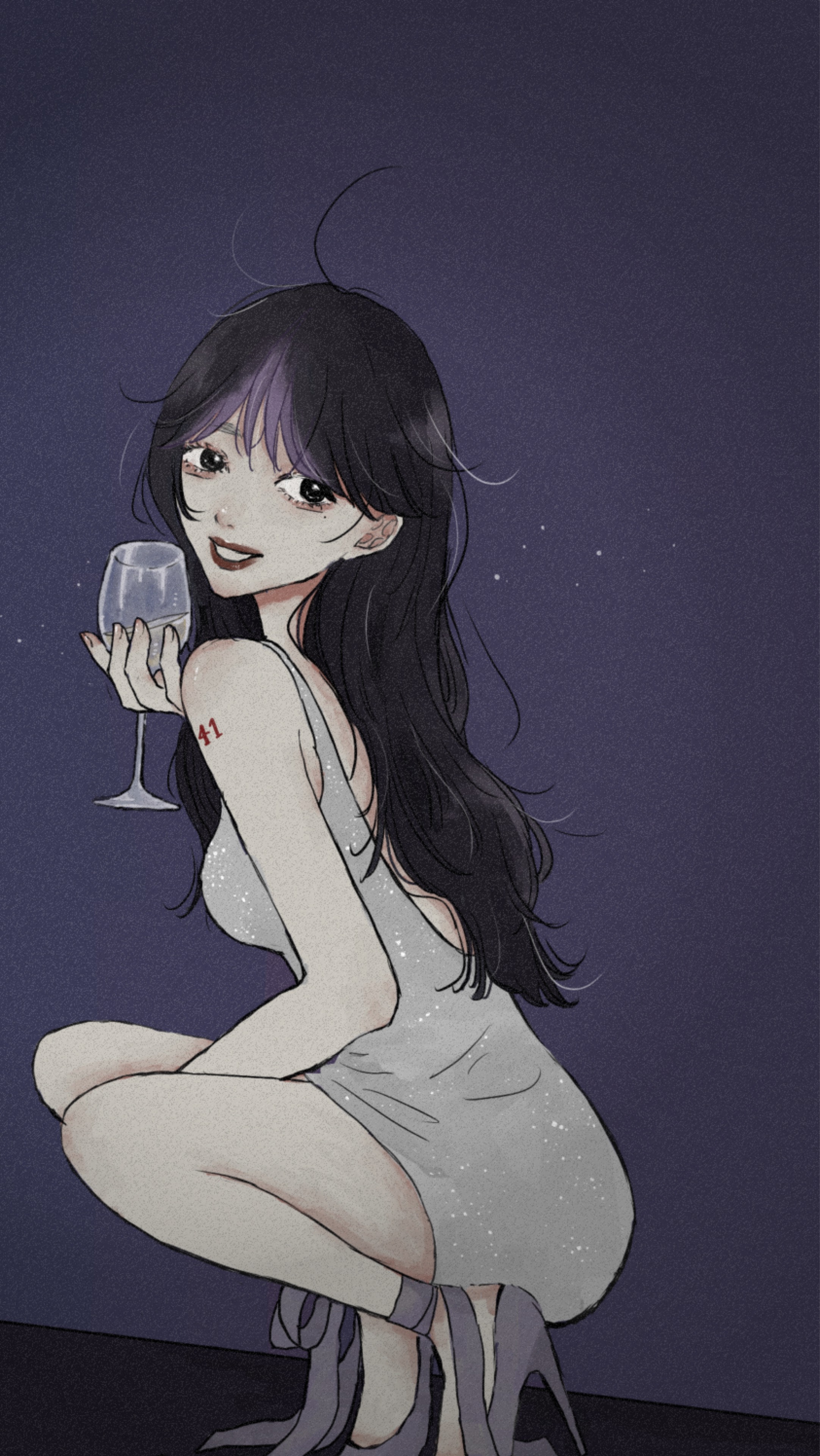 夜 藍 .