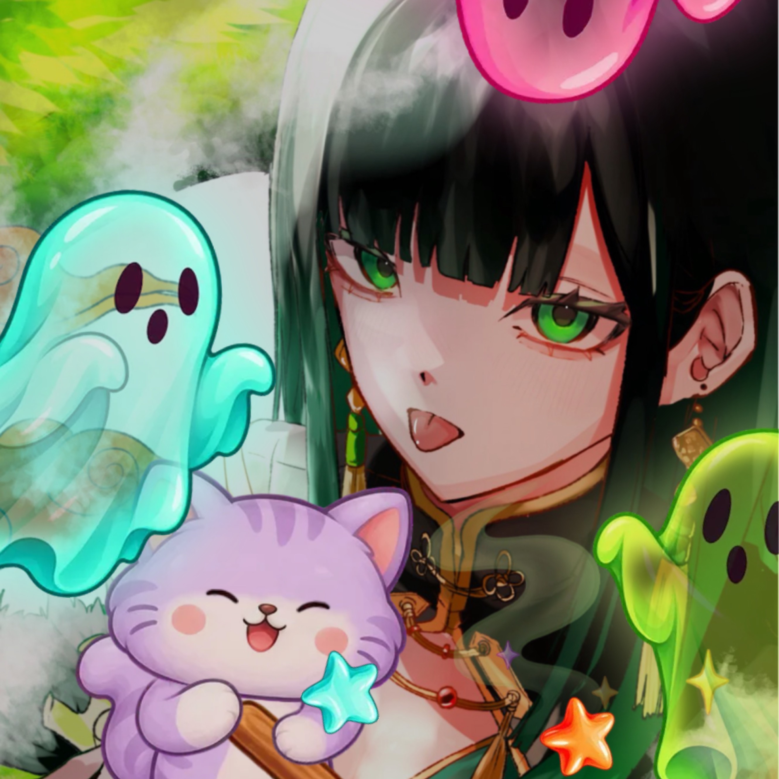 緑夢まりゅ。