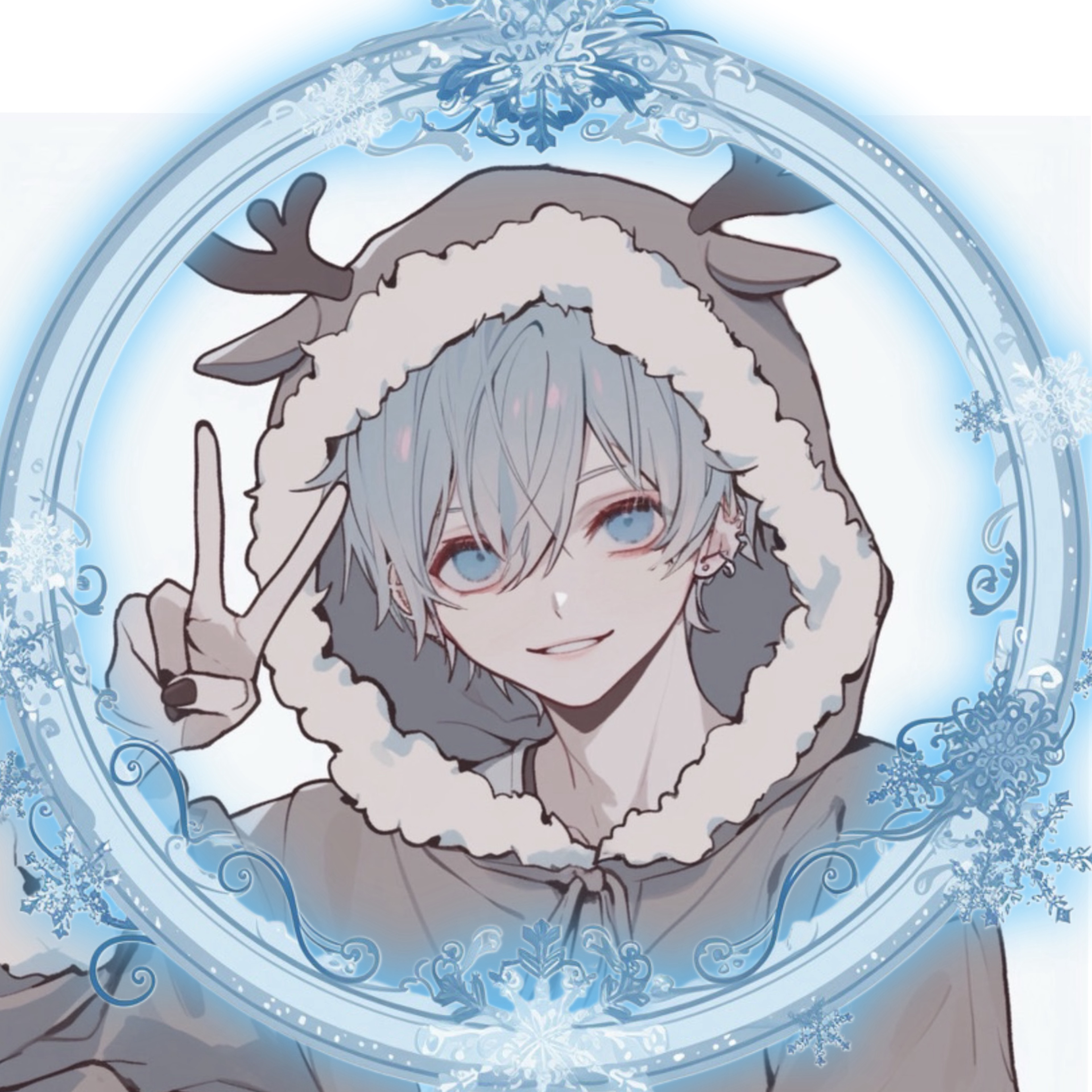 ᕷ੭˶あおいとなかい