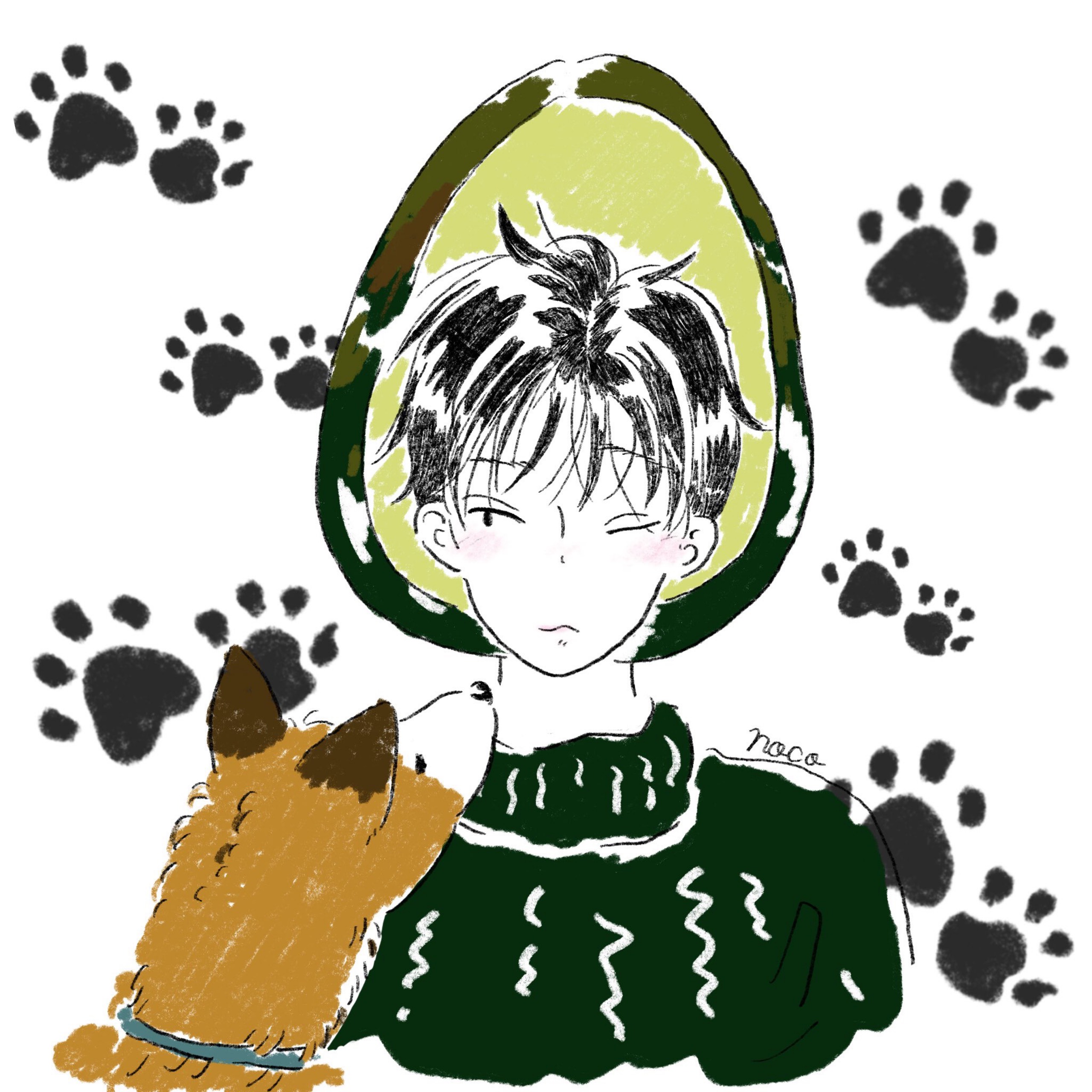 大地 「推しマはプロフにあるよ」