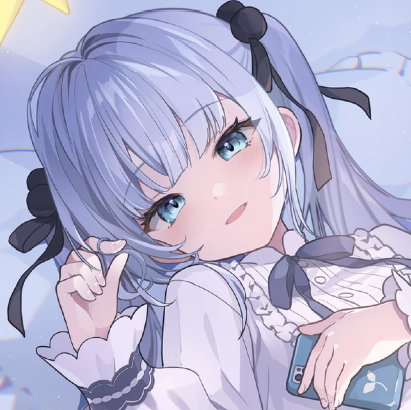 水白 ふたば〘 me³.〙