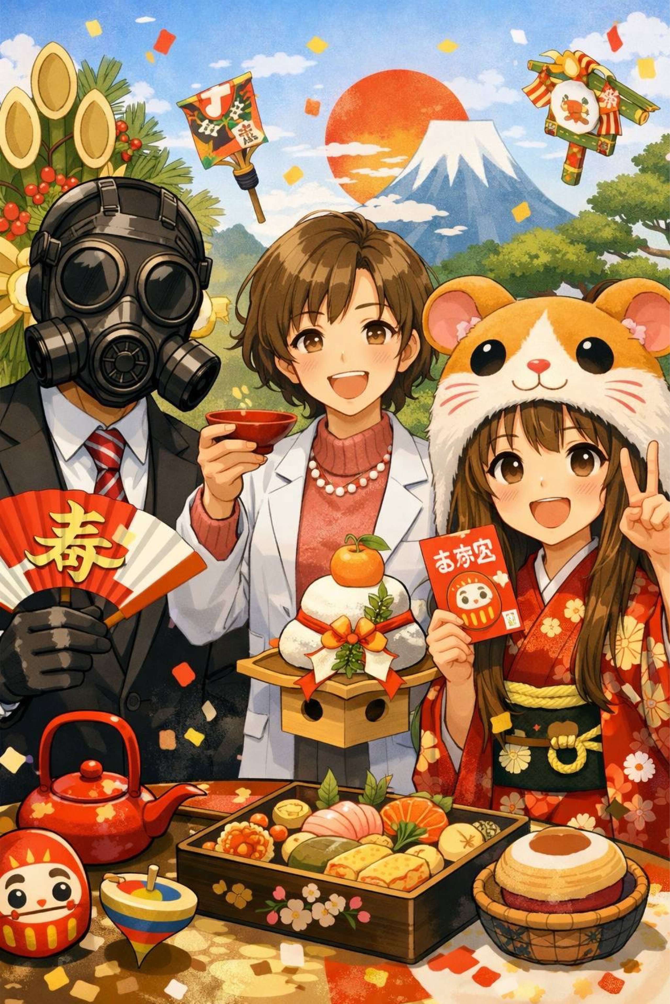 藤色のハムスター凸