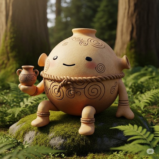割れた瞬間の土器(🍵なりなり)♻️🍀